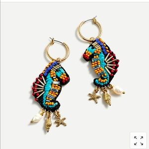 Beaded Seahorse Earrings!